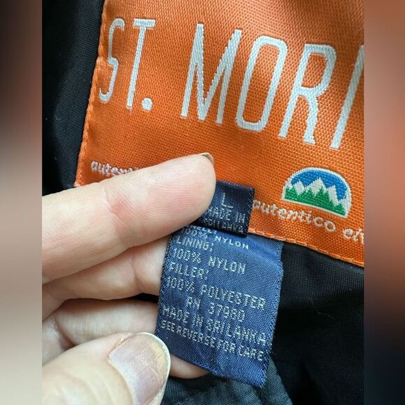 St Moritz ski  winter snowboard nylon black Large pants mens - Picture 2 of 7